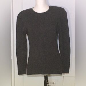 Neiman Marcus Charcoal Gray Cashmere Sweater
